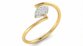 18K Gold & Diamond Dailywear Ring For Women KRA10585