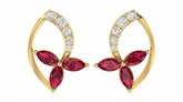 18K Gold & Diamond Women Gemstone Earring KRA40029E