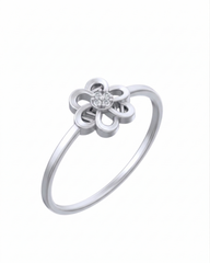 18K Gold & Diamond Dailywear Ring For Women KSK142