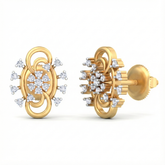 18K Gold & Diamond Women Stud Earring KRB40076E