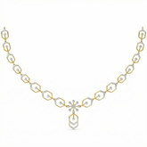 14K Gold & Diamond Dailywear Necklace Set KRH44035N