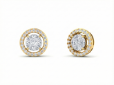 18K Gold & Diamond Women Stud Earring KFK30065