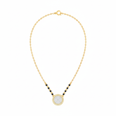 18K Gold & Diamond Beaded Mangalsutra For Women KRE90179