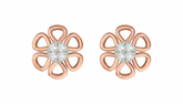 18K Gold & Diamond Women Stud Earring KER-105