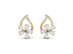 18K Gold & Diamond Women Stud Earring KFK30020