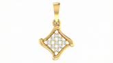 18K Gold & Diamond Dailywear Pendant Set KRA40082P