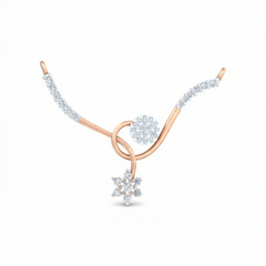 18K Gold & Diamond Dailywear Mangalsutra For Women KRB90034