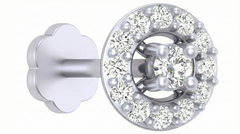 18K Gold & Diamond Round Nose Pin KRA50170A