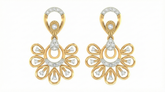 14K Gold & Diamond Women Earring KRB44109E-A