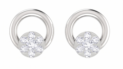 White Gold Diamond Earring | under 40k