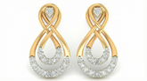 14K Gold & Diamond Women Stud Earring KRI44006E-A