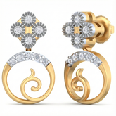 14K Gold & Diamond Women Engagement Earring KRB44072E