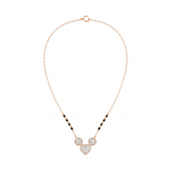 Gold & Diamond Heart Mangalsutra For Women KRC50129