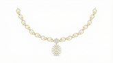 14K Gold & Diamond Lightweight Necklace Set KRB44077N-A