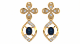 Yellow Gold Diamond Earring | under 40k