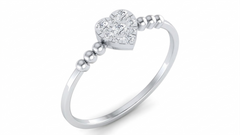 18K Gold & Diamond Dailywear Ring For Women KRA10604