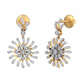Gold & Diamond Women Dangler Earring KRC60060E