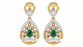 Gold & Diamond Women Gemstone Earring KRC60070E