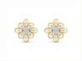 18K Gold & Diamond Women Stud Earring KRK40181E