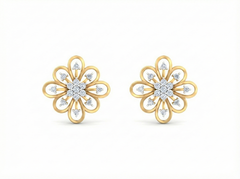18K Gold & Diamond Women Stud Earring KRK40181E