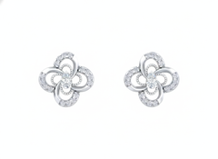 18K Gold & Diamond Women Stud Earring KRK40187E