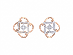 Gold & Diamond Women Stud Earring KRC40614E
