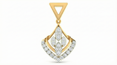 18K Gold & Diamond Partywear Pendant Set KRA40017P