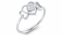 18K Gold & Diamond Dailywear Ring For Women KRA10613