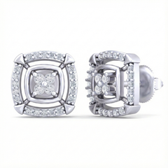 18K Gold & Diamond Women Engagement Earring KRB40065E