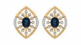Yellow Gold Diamond Earring | under 40k