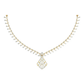 14K Gold & Diamond Lightweight Necklace Set KRA44184N