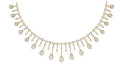 14K Gold & Diamond Choker Necklace Set KRB44088N-A