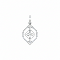 18K Gold & Diamond Floral Pendant Set KRA40035P