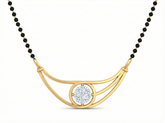 18K Gold & Diamond Beaded Mangalsutra For Women KSK206