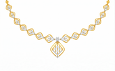 14K Gold & Diamond Dailywear Necklace Set KRB44115N