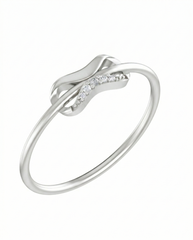 Gold & Diamond Dailywear Ring For Women KRC10328