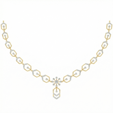 14K Gold & Diamond Lightweight Necklace Set KRH44130N