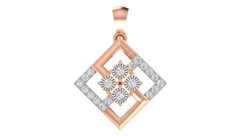 18K Gold & Diamond Floral PENDANT SET KRA40011P