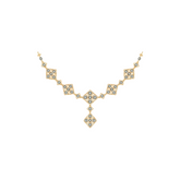 18K Gold & Diamond Necklace Set KNCK-1214