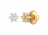 18K Gold & Diamond Women Stud Earring KSK035