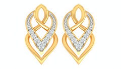 18K Gold & Diamond Women Dailywear Earring KRA40155E