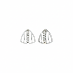 18K Gold & Diamond Women Stud Earring KER-143