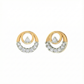 18K Gold & Diamond Women Earring KER-205