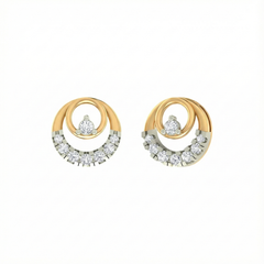 18K Gold & Diamond Women Earring KER-205