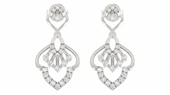 White Gold Diamond Earring | under 40k