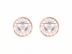 Gold & Diamond Women Stud Earring KRC40673E