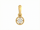 18K Gold & Diamond Dailywear Pendant KSK124