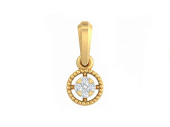 18K Gold & Diamond Dailywear Pendant KSK124