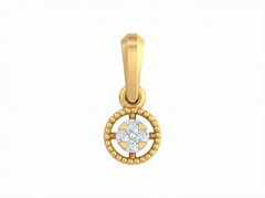 18K Gold & Diamond Dailywear Pendant KSK124