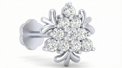 18K Gold & Diamond Nose Pin KRA50089